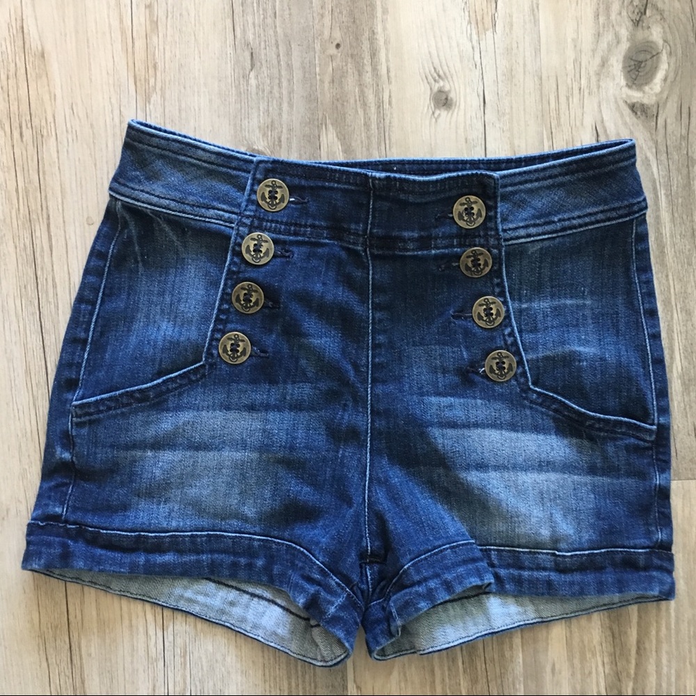 EXPRESS High Waisted Denim Shorts